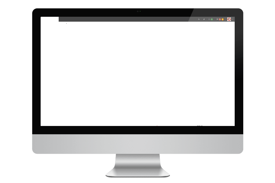 Frame monitor media informasi Posyandu